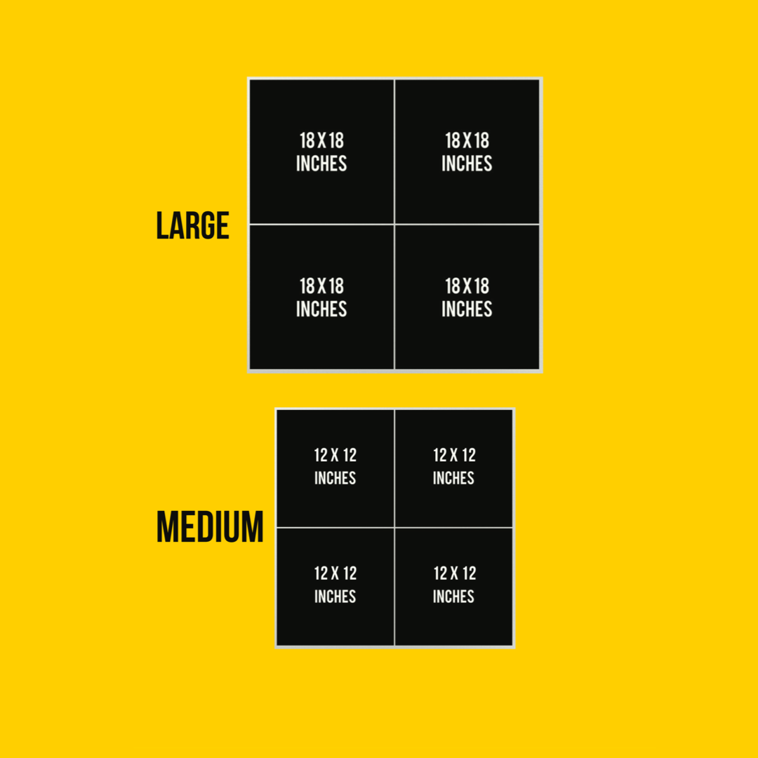 KAABA ALLAH MUHAMMAD (PBUH) NAME – 4 PANEL SET – ISLAMIC WALL ART