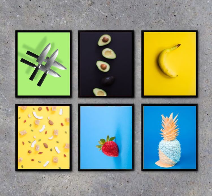 FRUITES WALL HANGING – 6 PANEL SET