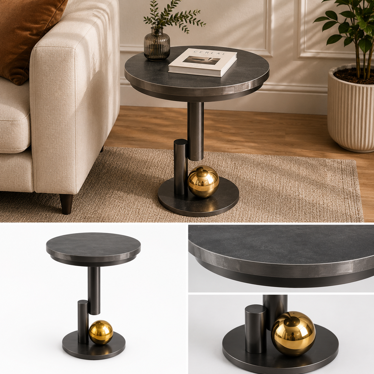 HaloLux Round Side Table