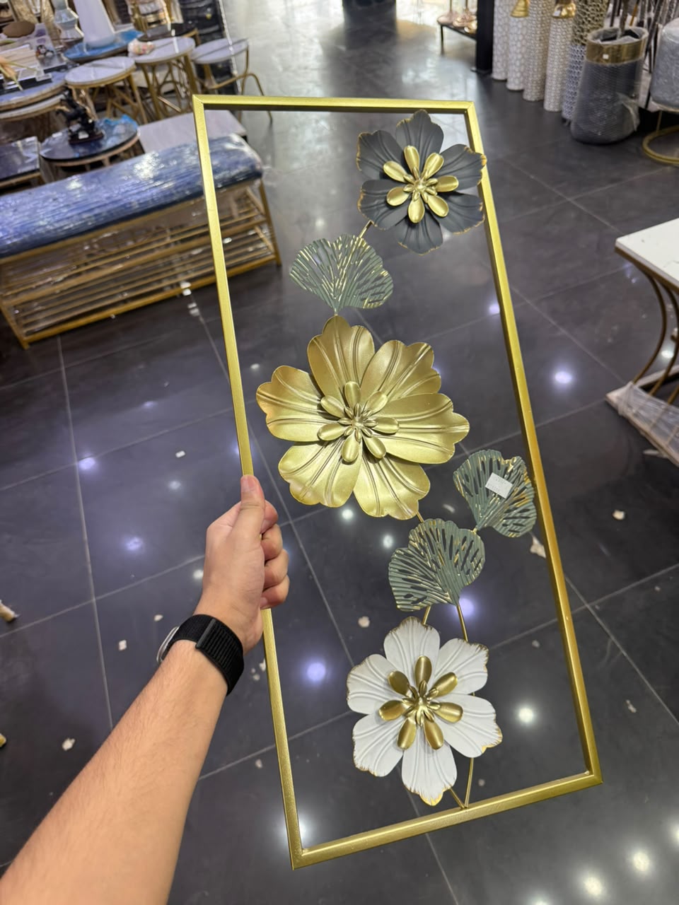 Regal Bloom Metal Wall Art