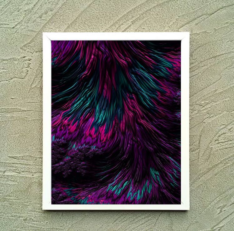 TRIPPY 3-D OF COLOR – SINGLE WALL ART