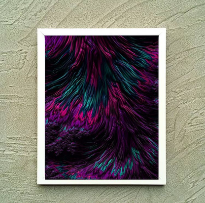 TRIPPY 3-D OF COLOR – SINGLE WALL ART