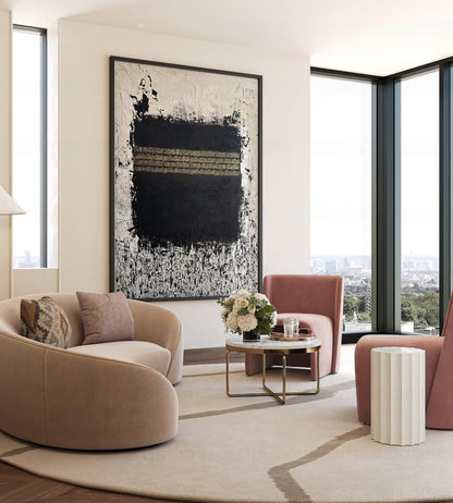 Holy Kaaba The Masses – Abstract Islamic Wall Art