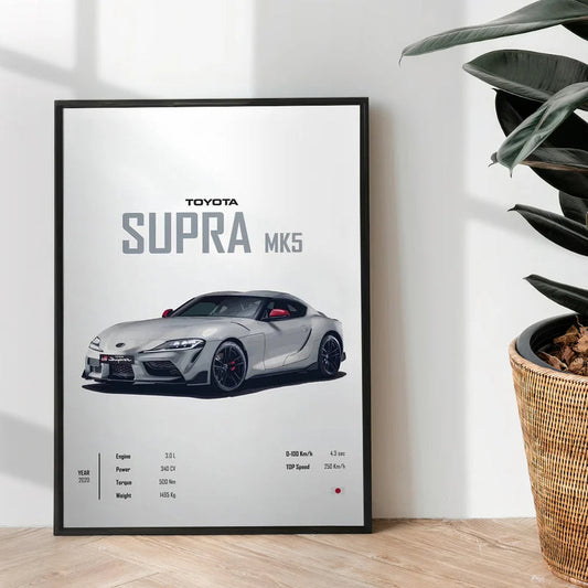 Toyota Supra MK5 - Wall Art