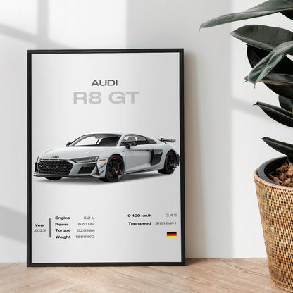 Audi R8 GT - Wall Art