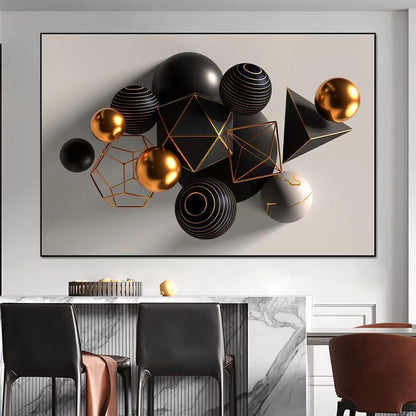 Abstract Decorative Frame Geometric Shapes