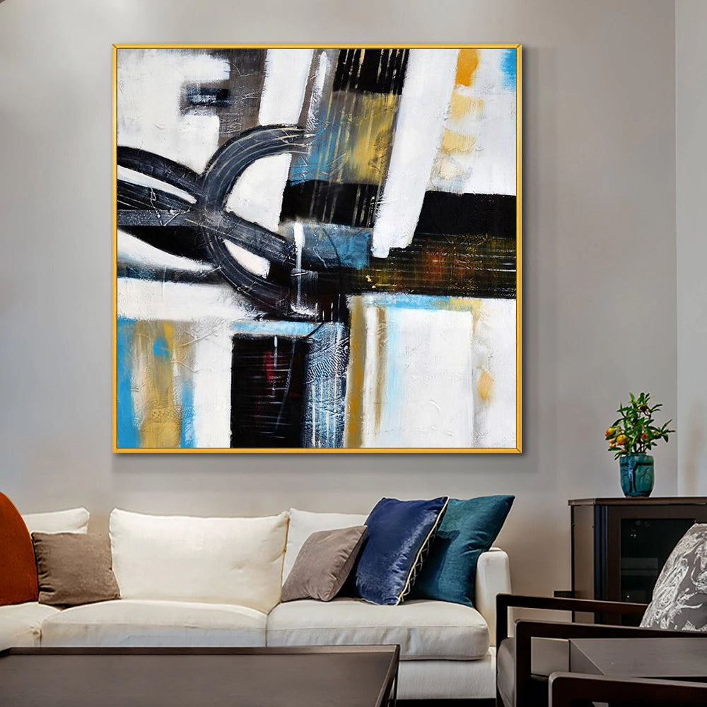 Abstract Painting Mixed Colors