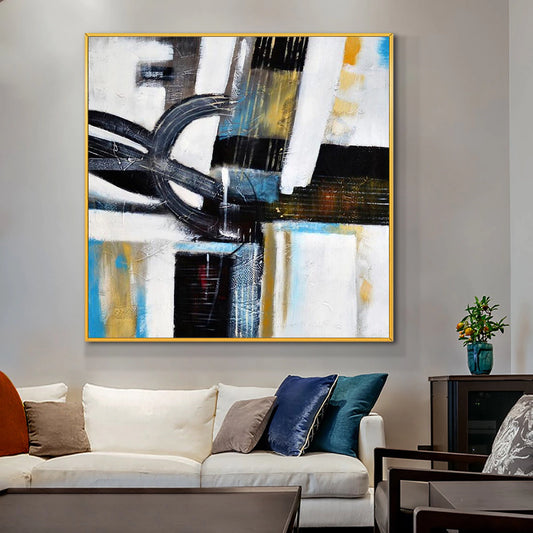 Abstract Painting Mixed Colors