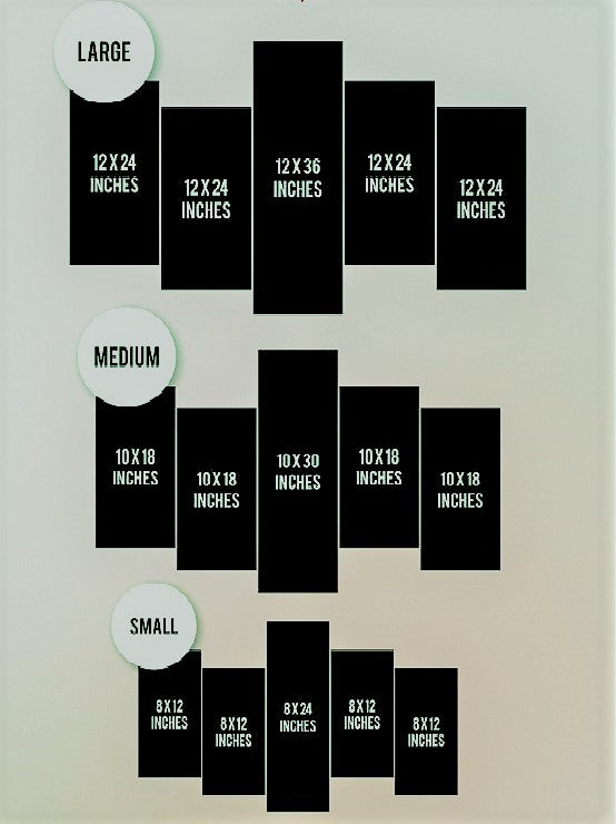 HAIRSTYLE TOOLS ART – 5 PANEL SET – FASHION WALL ART