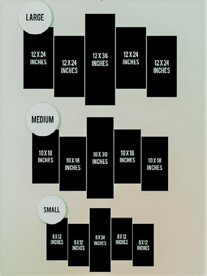 HAIRSTYLE TOOLS ART – 5 PANEL SET – FASHION WALL ART