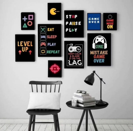 GAMING – 10 PANEL SET – DECOR WALL ART