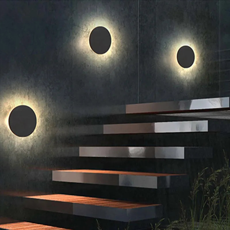 Luna Halo Wooden Wall Lamp