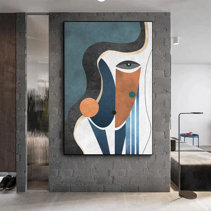 Abstract Female Face Painting