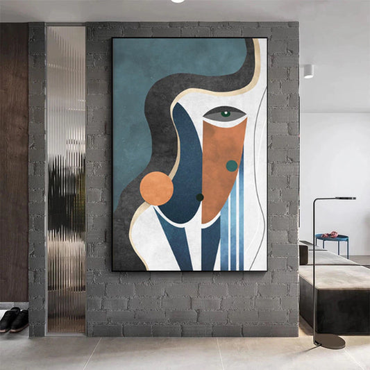 Abstract Female Face Painting