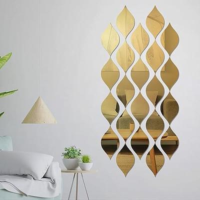 Golden Sharp Mirror Edge Wall Art
