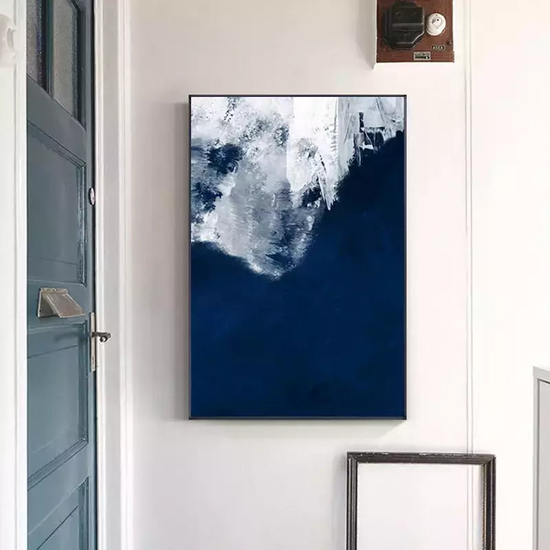 Strong Blue Abstract Painting