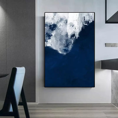 Strong Blue Abstract Painting