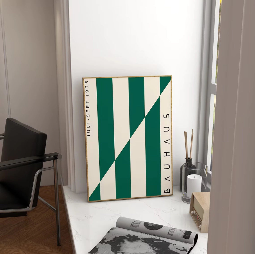 Green Bauhaus Painting 1923