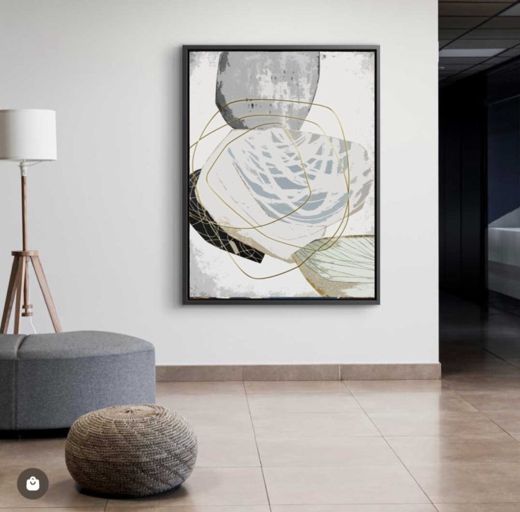 "Pile of Rocks" Abstract-Wall Frame Art