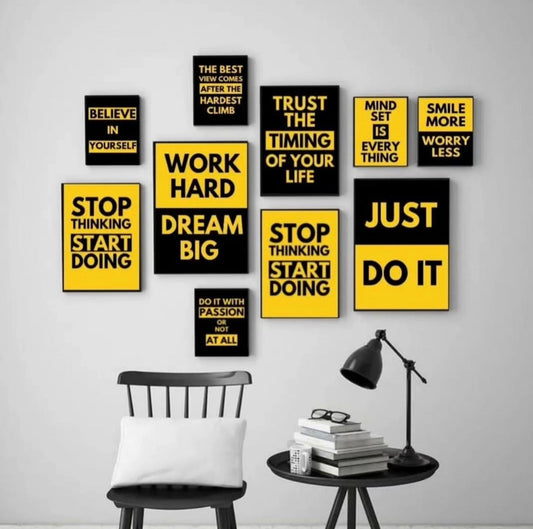 QUOTES – 10 PANEL SET – DECOR WALL ART