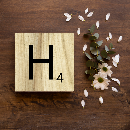 SCRABBLE LETTER “H”