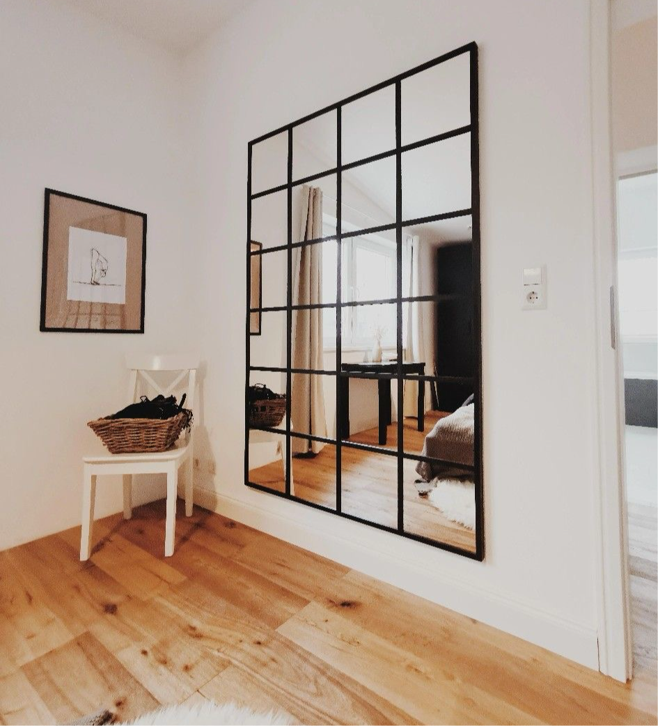 Grid Mirror Wall Hanging