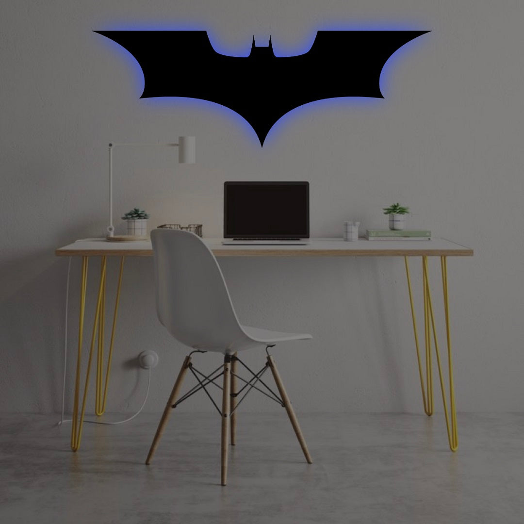 BATMAN WOODEN WALL LAMP – WALL LOGO LAMP