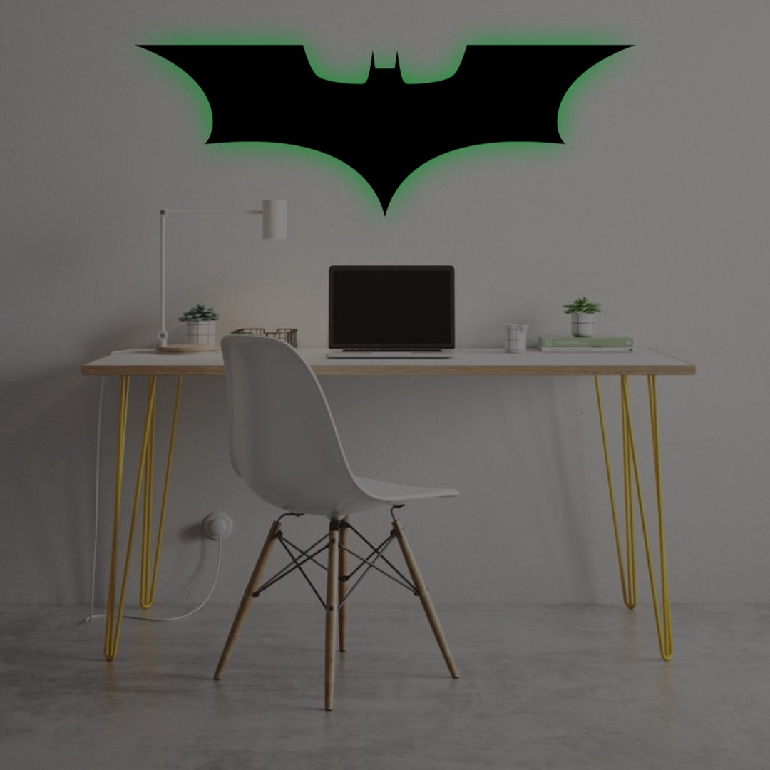 BATMAN WOODEN WALL LAMP – WALL LOGO LAMP