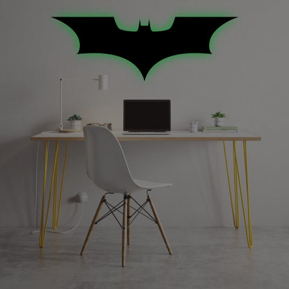 BATMAN WOODEN WALL LAMP – WALL LOGO LAMP
