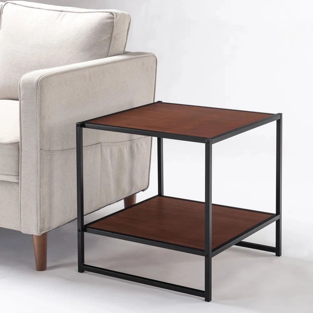 BERVE – Black Metallic Frame End Table