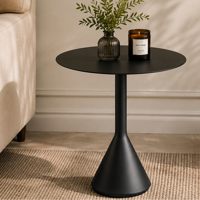 ANTHRA – Black Cone Shaped Outdoor Table