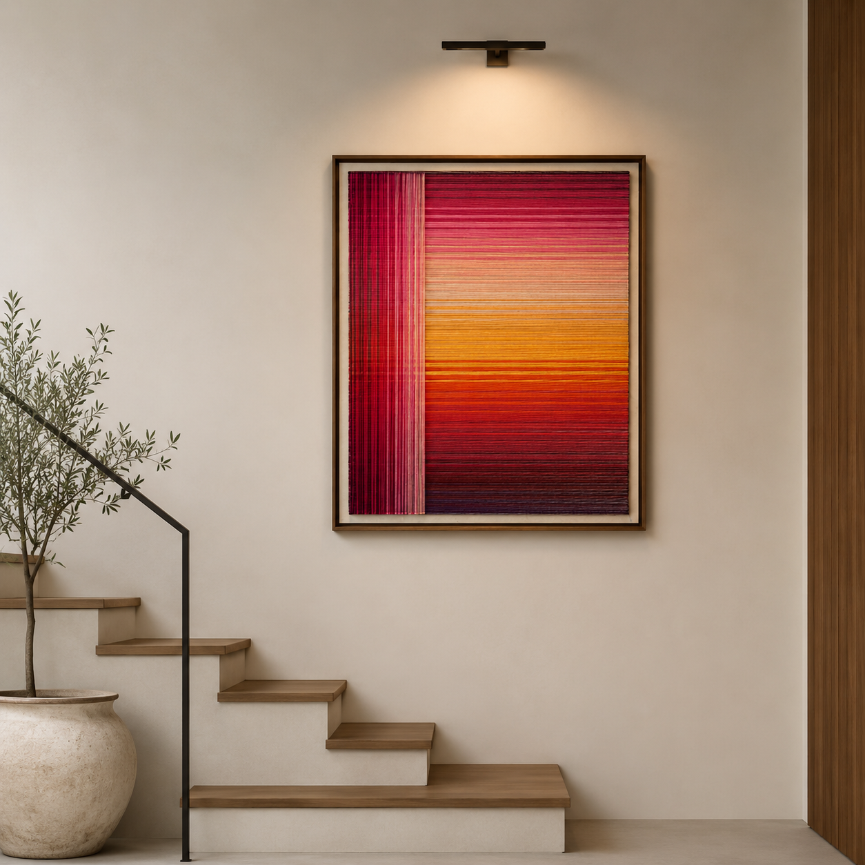 Spectra Vibrant Figure Canvas Wall Frame Art