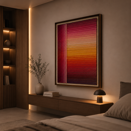 Spectra Vibrant Figure Canvas Wall Frame Art