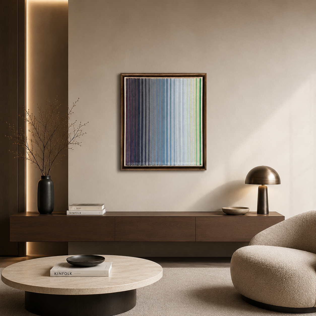 Spectra Modern Straight minimalist Canvas Wall Frame Art