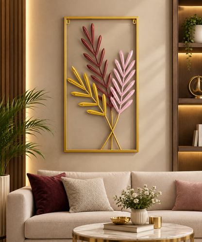 Blush Botanica 3D Metal Wall Art