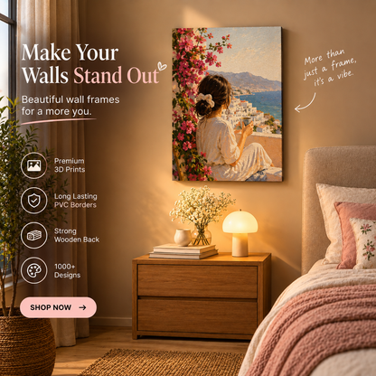 A Moment by the Sea | Feminine Canvas wall art
