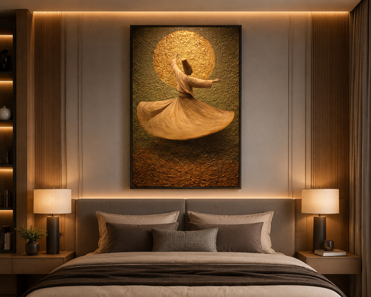 3d texture Sufi Spiritual Art Wall Decor
