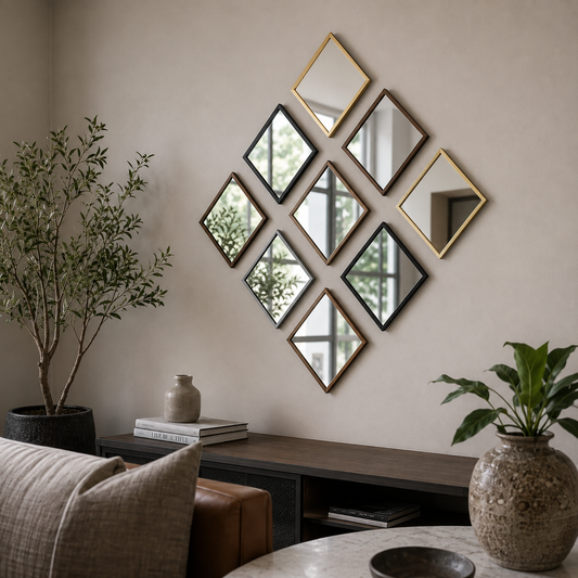 Premium Diamond Mirror Wall Art