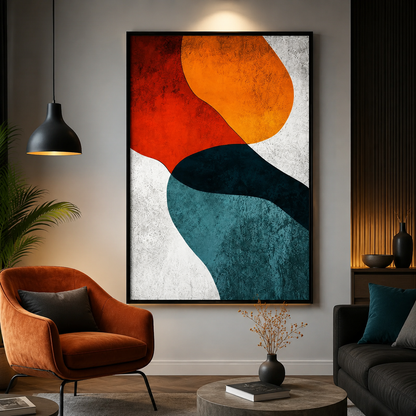Colorful Abstract Modern NOVA Canvas Wall Art