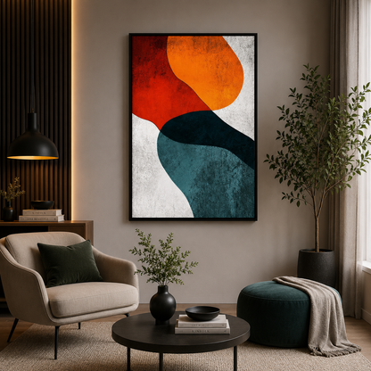 Colorful Abstract Modern NOVA Canvas Wall Art