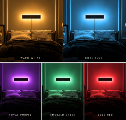 Modern Linear Wooden LED Wall Lamp