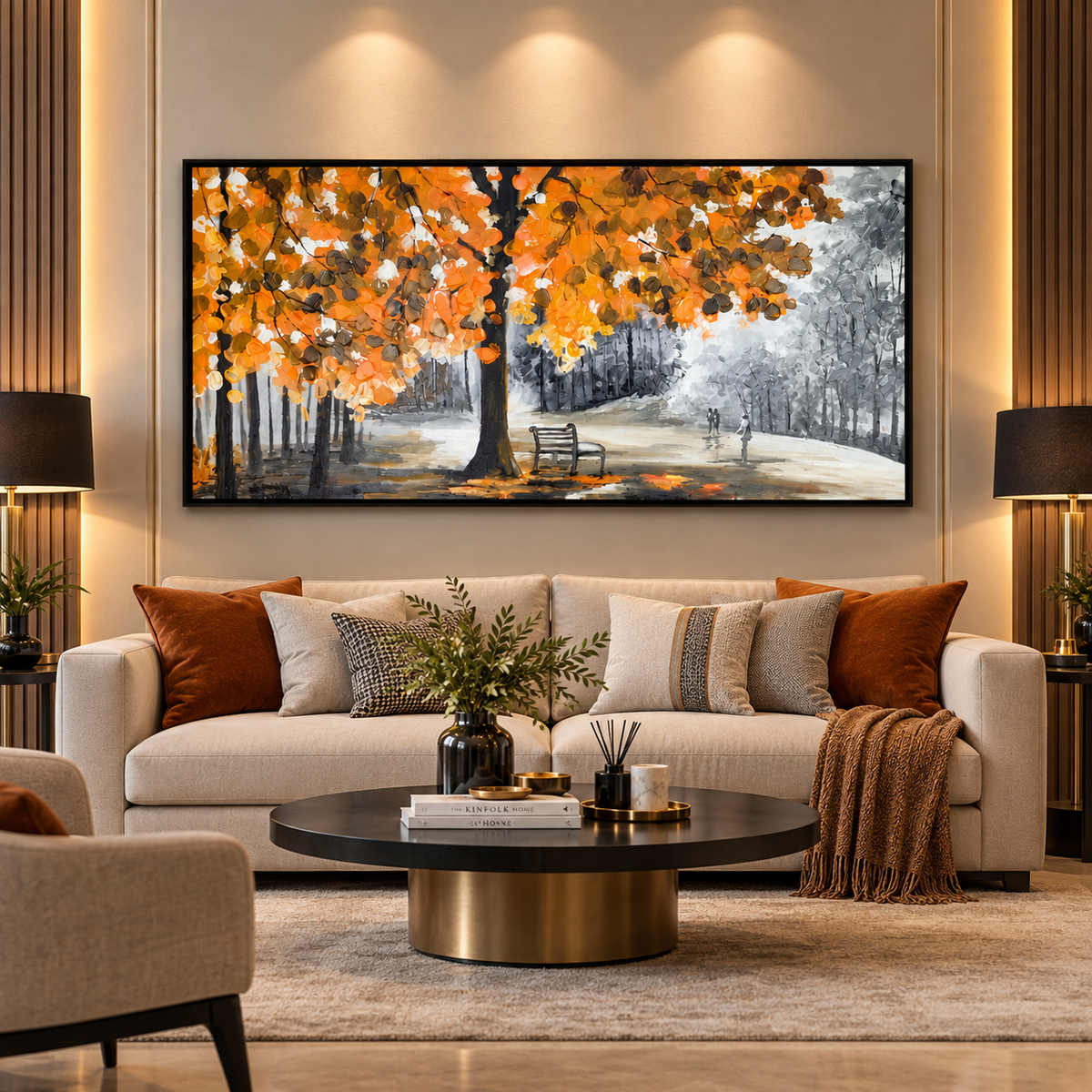 Serenity in Motion Artistic Canvas Wall Frame