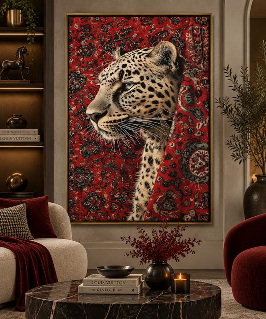 Scarlet Leopard – Luxury Wildlife Wall Art