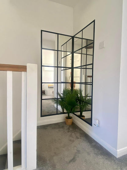 Grid Mirror Wall Hanging