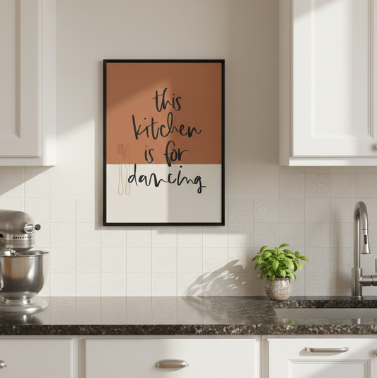 THIS KITCHEN IS FOR DANCING – SINGLE WALL ART