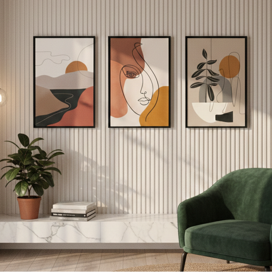 SUNSET BOHO ART – 3 PANEL SET