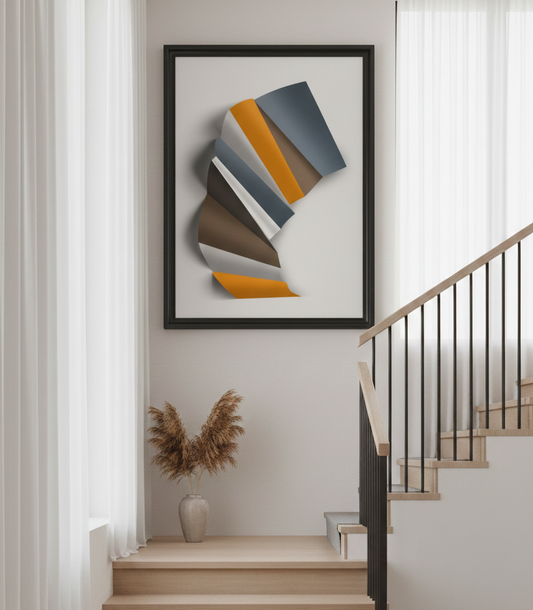 geometric abstract -Wall Frame Art