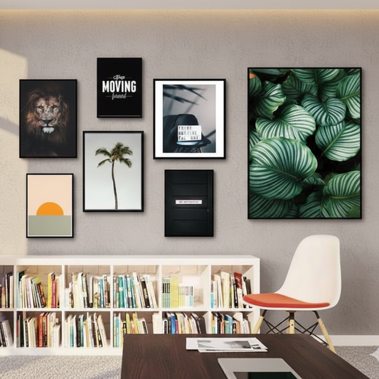 LION HEAD TREE SUNSET – 7 PANEL SET