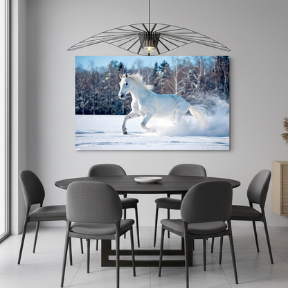 WHITE HORSE WALL HANGING – SINGLE WALL ART