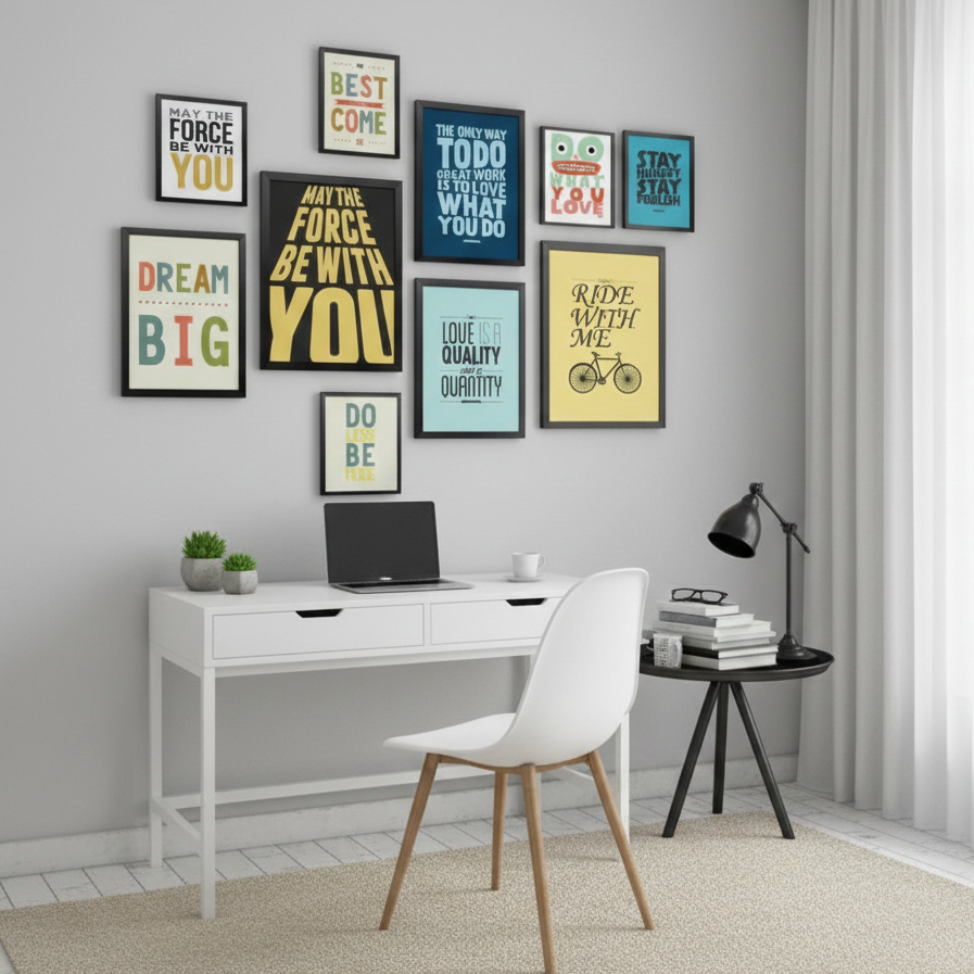 RIDE WITH ME QUOTES – 10 PANEL SET – QUOTES WALL ART